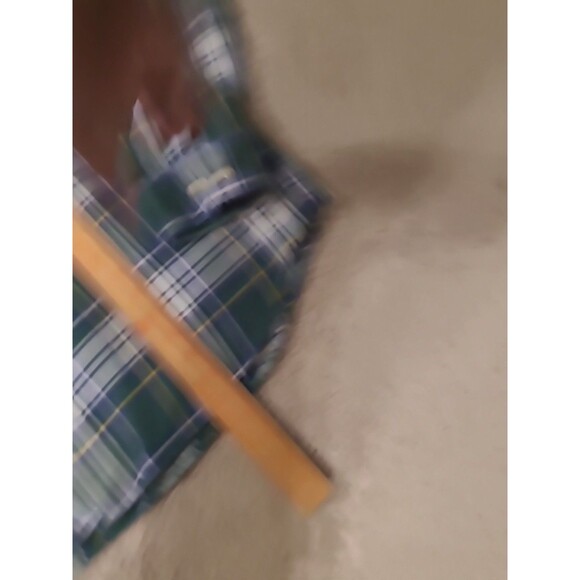 Vtg Tommy Hilfiger Flannel Shirt Mens XL Green Blue Plaid Heavyweight Preppy Y2K - Picture 8 of 12